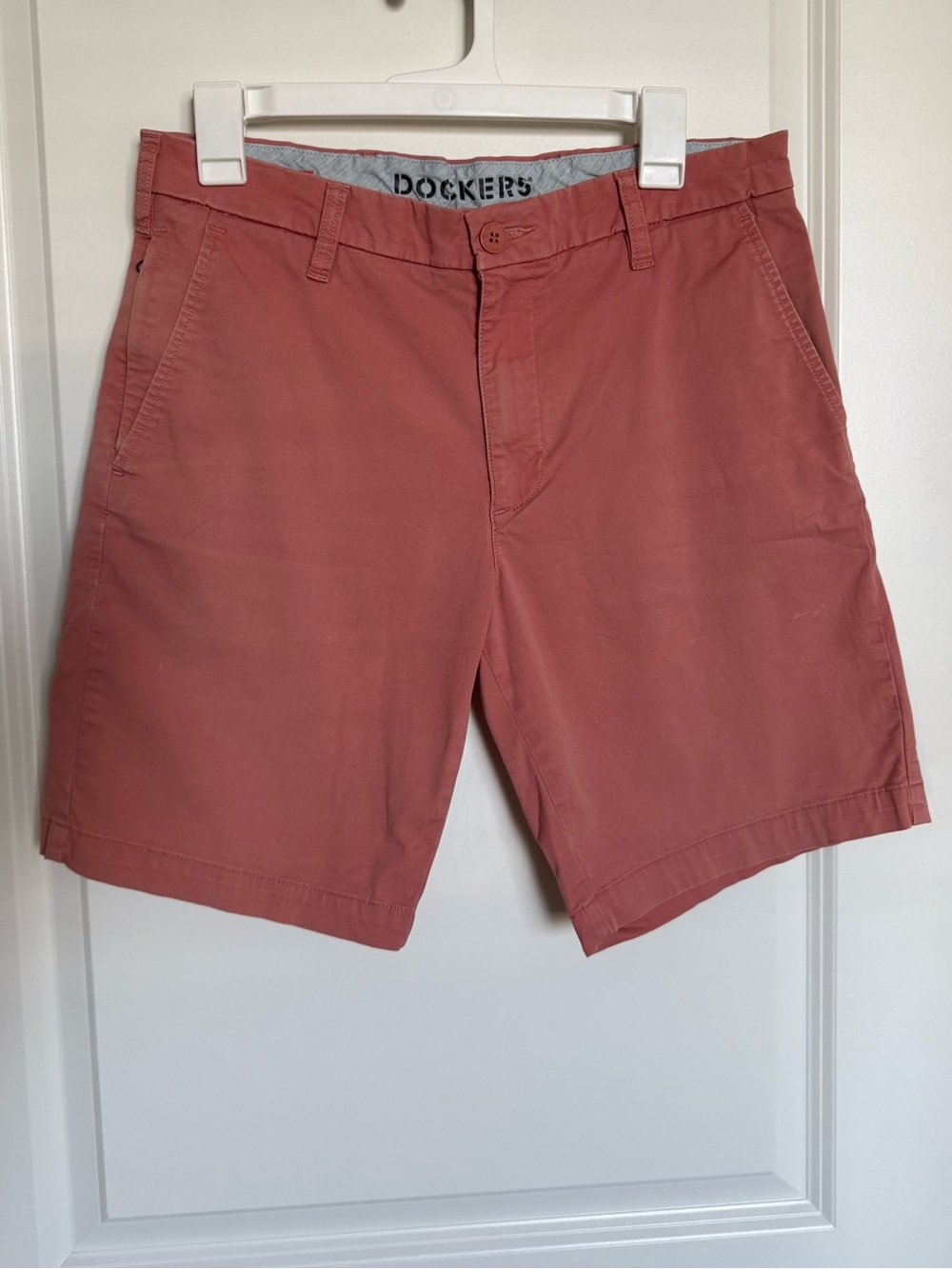 Dockers Ultimate Short Supreme Flex Men's Chino Shorts - Salmon